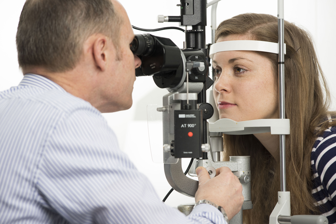 Eye examination RN Roberts